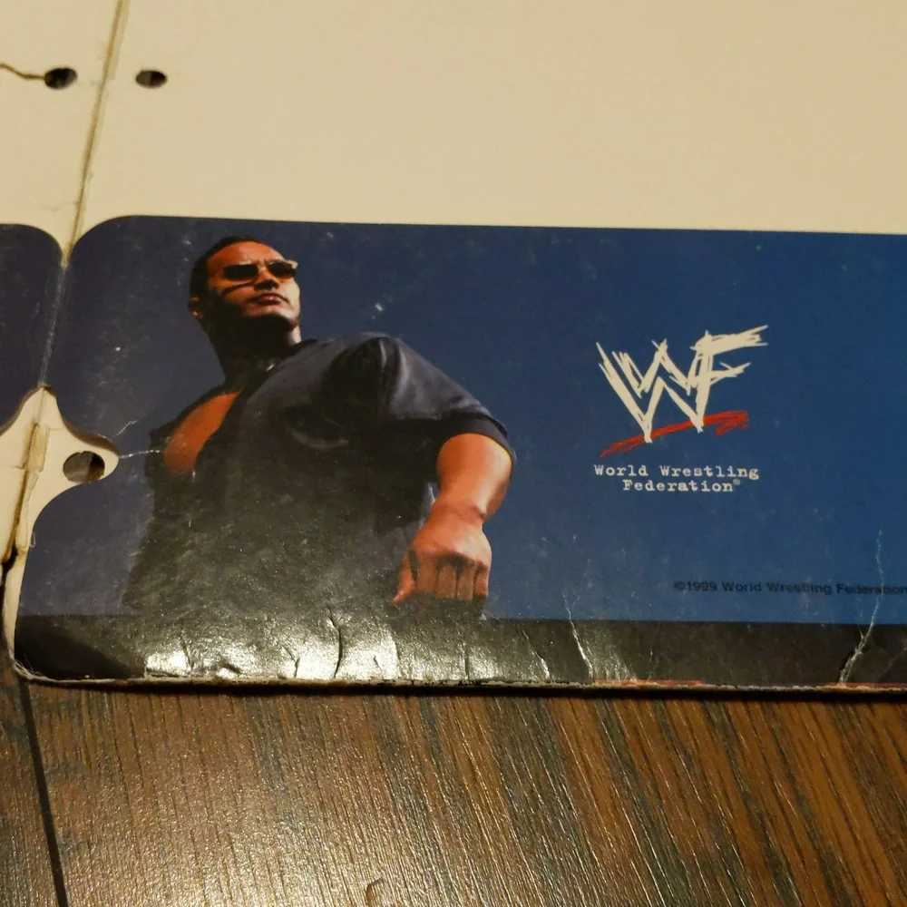 Vintage WWF The Rock school folder